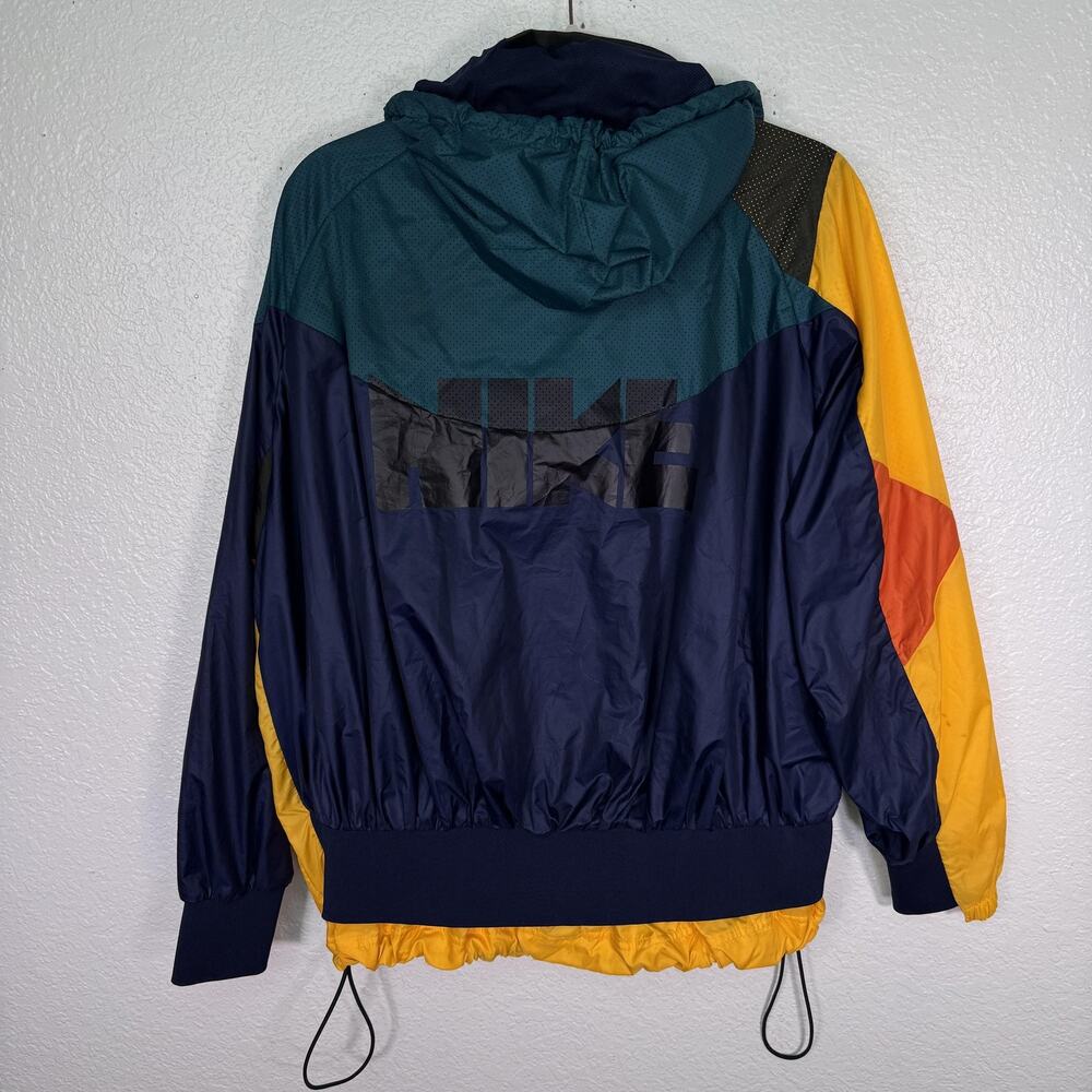 Nike X Sacai Jacket Mens Medium Windbreaker Colorblock Double Zip Streetwear - Picture 2 of 16